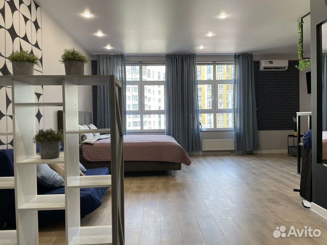 

Квартира-студия, 37 м², 2 кровати