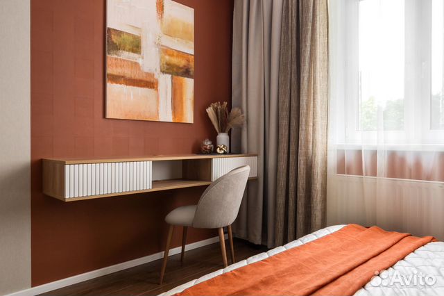 

1-к. квартира, 46 м², 2 кровати