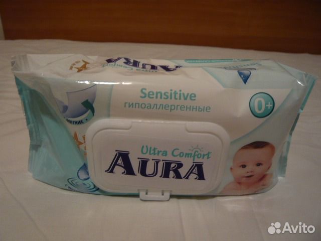 Салфетки детские влажные Aura гипоаллергенные N100