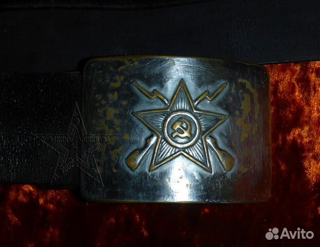 Ремень с пряжкой вохр мпс