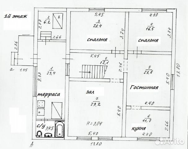 Дом 210 м² на участке 82 сот. Дом 210 м² на участке 82 сот.