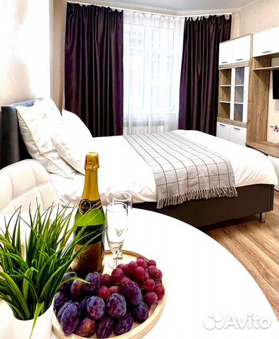 

Квартира-студия, 27 м², 1 кровать