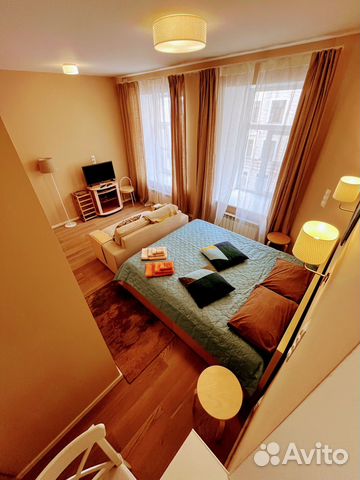 

Квартира-студия, 37 м², 2 кровати