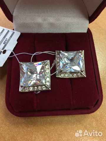 Серьги серебряные новые