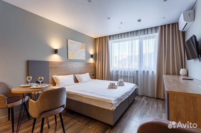 

Квартира-студия в апарт-отеле, 21 м², 2 кровати