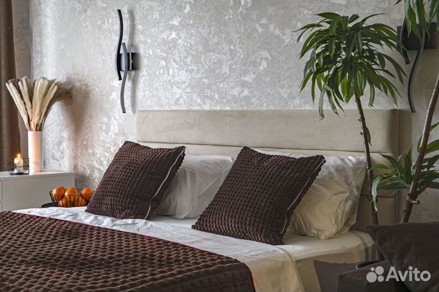 

1-к. квартира, 44 м², 2 кровати