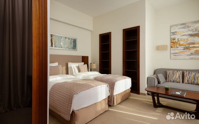 

1-к. квартира в апарт-отеле, 26 м², 2 кровати