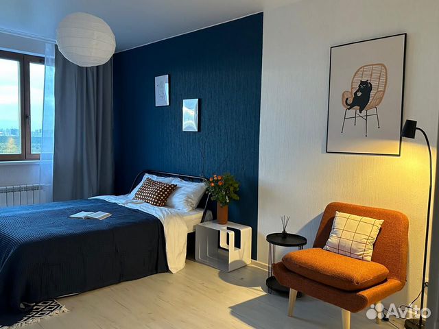 

1-к. квартира, 37 м², 2 кровати
