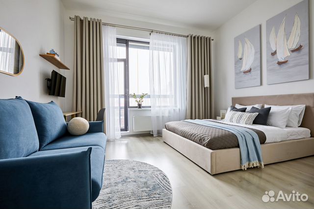 

Квартира-студия, 31 м², 2 кровати