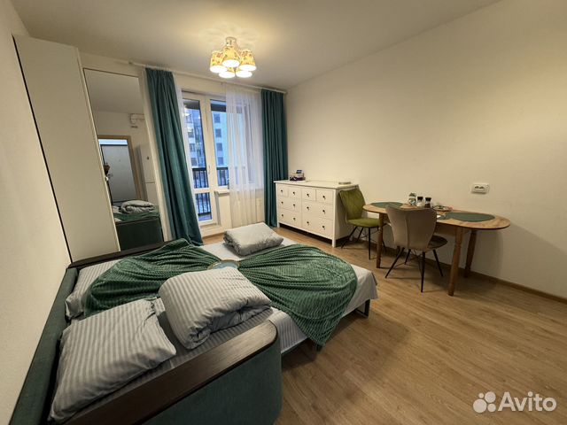 

Квартира-студия, 27 м², 1 кровать