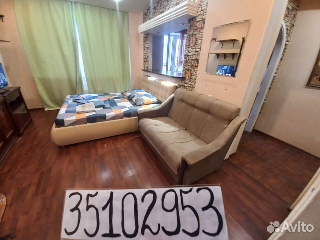 

Квартира-студия, 38 м², 2 кровати