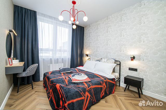 

1-к. квартира, 42 м², 2 кровати