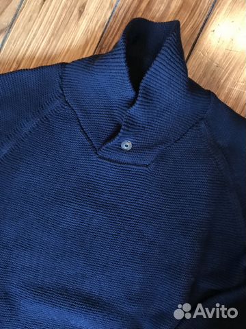 Zara стильный свитер с шалевым воротником