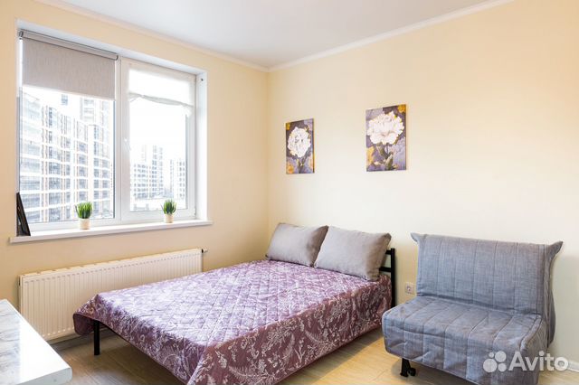 

Квартира-студия, 28 м², 2 кровати
