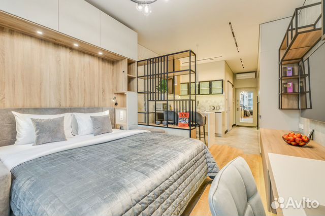

Квартира-студия, 32 м², 1 кровать