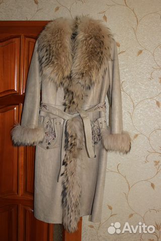 Дубленка натуральная с поясом