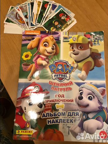 Наклейки к альбому Щенячий Патруль 2 panini Наклейки к альбому Щенячий Патруль 2 panini