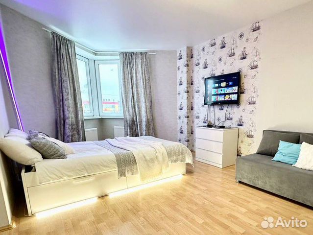 

Квартира-студия, 41,5 м², 2 кровати