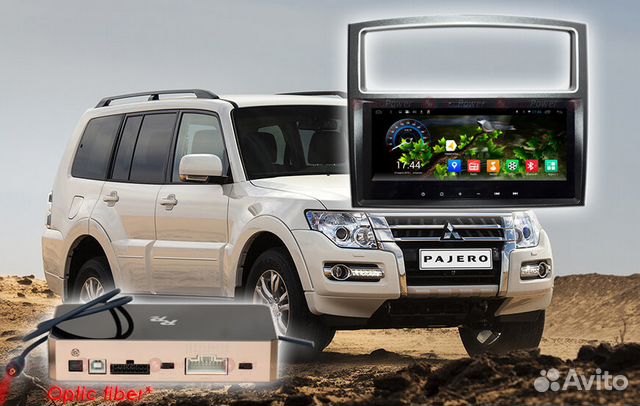 Магнитола для Mitsubishi Pajero 4 Android 7