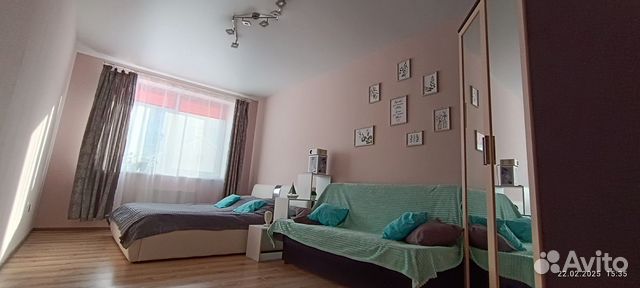 

1-к. квартира, 40 м², 2 кровати
