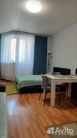 

Квартира-студия, 30 м², 2 кровати