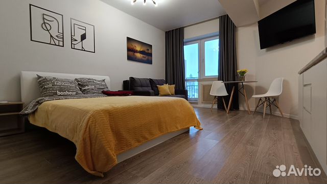 

Квартира-студия, 27 м², 1 кровать