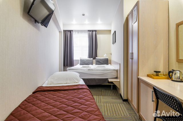 

Квартира-студия, 18 м², 2 кровати
