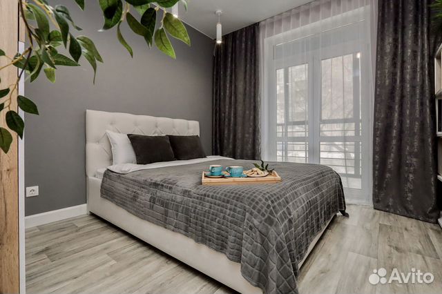 

1-к. квартира, 44 м², 2 кровати