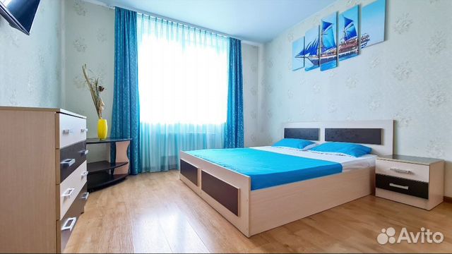 

1-к. квартира, 55 м², 2 кровати