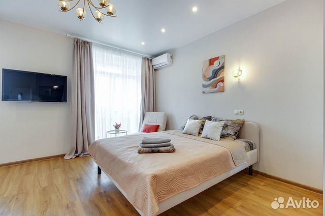 

Квартира-студия, 33 м², 2 кровати