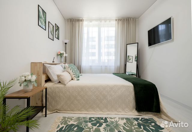 

1-к. квартира, 32,5 м², 2 кровати