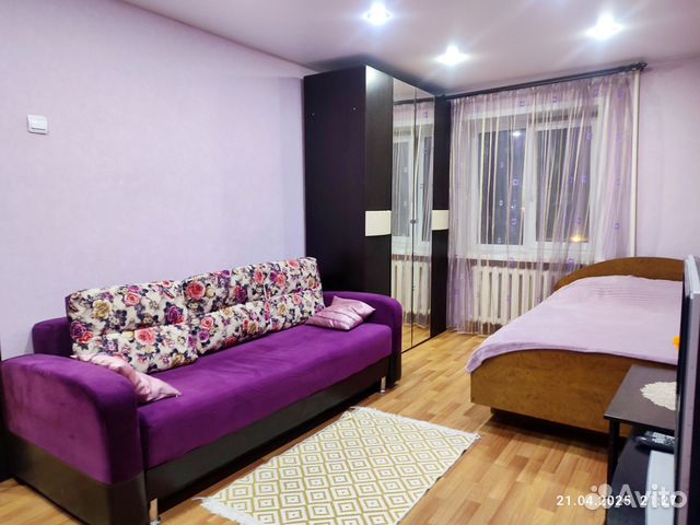 

1-к. квартира, 40 м², 3 кровати
