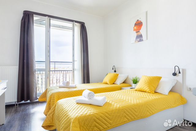 

Квартира-студия, 24 м², 2 кровати