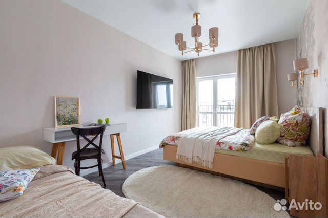 

1-к. квартира, 40 м², 2 кровати