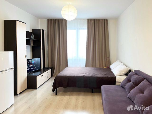 

Квартира-студия, 28 м², 2 кровати