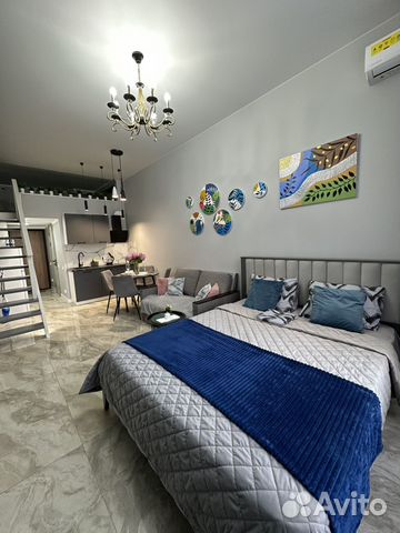 

Квартира-студия, 27 м², 3 кровати