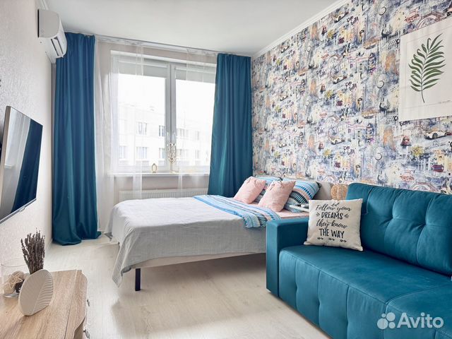 

1-к. квартира, 37 м², 2 кровати