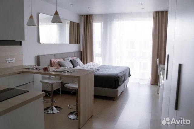 

Квартира-студия, 27 м², 1 кровать