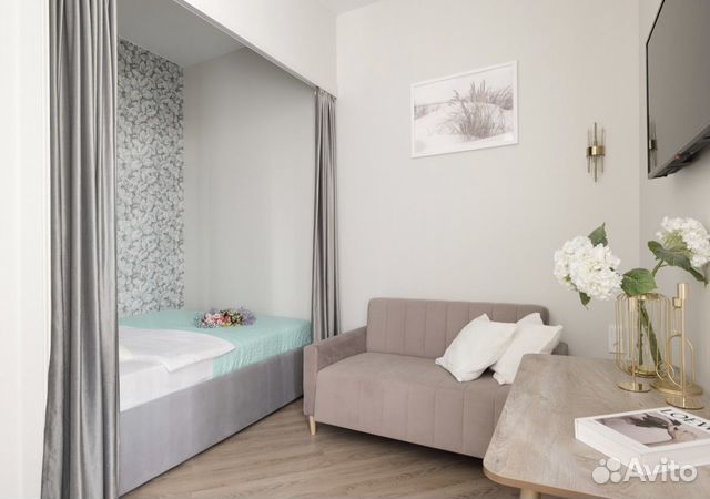 

Квартира-студия, 25 м², 2 кровати