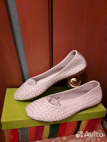 Туфли кожаные, (балетки) новые, итальянские. 35 ра Туфли кожаные, (балетки) новые, итальянские. 35 ра