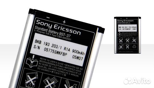 Оригинальный Аккумулятор Sony Ericsson BST-37