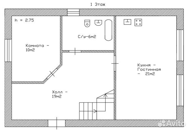 Дом 120 м² на участке 12 сот.