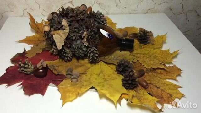 Ёжик на лесной опушке.поделка в школу сад