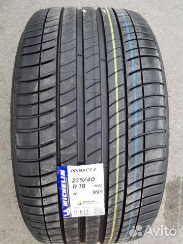 Michelin Primacy 3 ZP Run Flat 275/40 R18 MOE 99 Y Michelin Primacy 3 ZP Run Flat 275/40 R18 MOE 99 Y