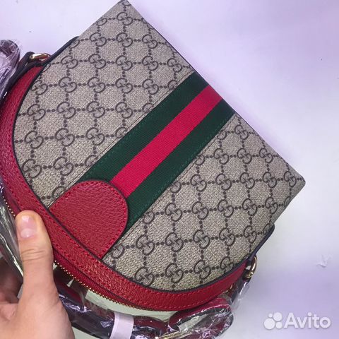 Красная Сумка Gucci Ophidia Клатч Гуччи C лентой Красная Сумка Gucci Ophidia Клатч Гуччи C лентой
