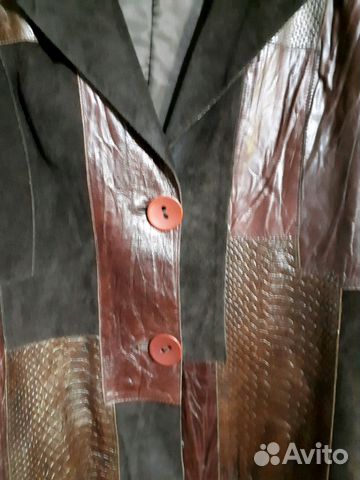 Продам кожаный пиджак,р.50-52