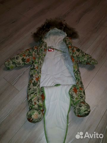 Продам зимний комбинезон 62-68
