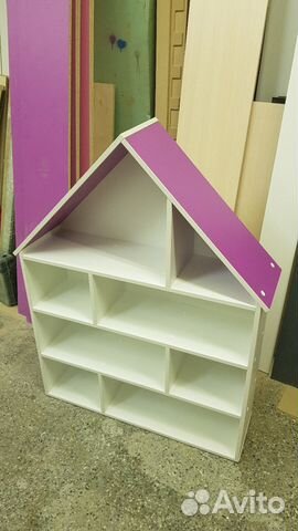 Домик для кукол и игрушек. Стеллаж дом дсд-12 Домик для кукол и игрушек. Стеллаж дом дсд-12