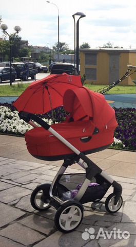 Коляска Stokke Crusi красная Коляска Stokke Crusi красная