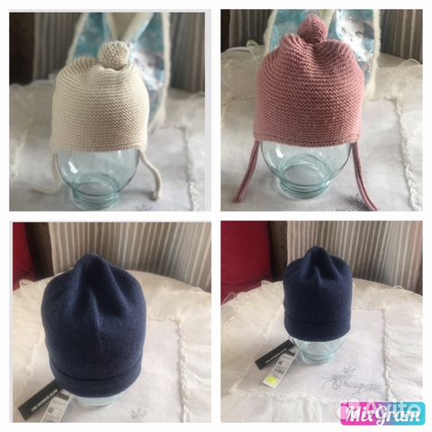 Шапочки на девочку д/с, от 1-4 лет